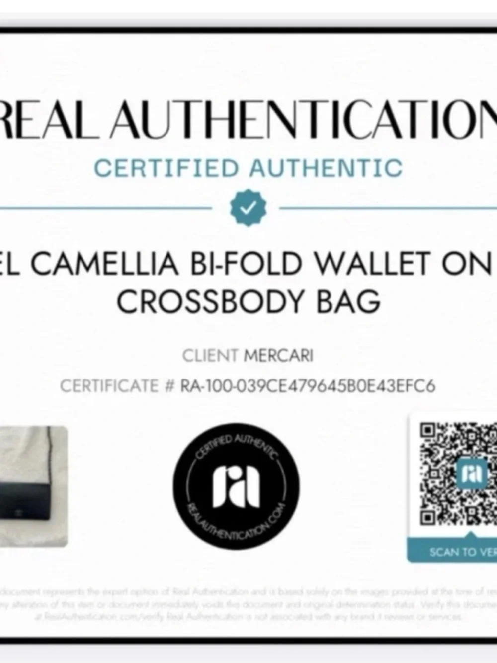 Authentic Chanel Black Camellia Quilted Leather Chain Wallet